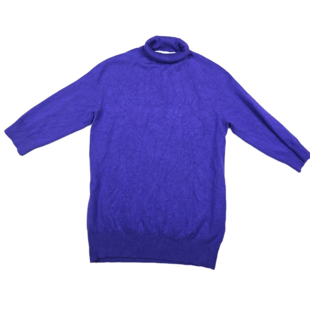 Zara Women's Size‎ Medium Blue Turtleneck Loght Weight Sweater